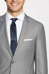 Textured Gray Jacket - The Groomsman Suit