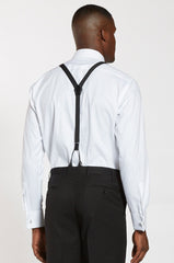 Jet Set - Classic Black Suspenders - The Groomsman Suit