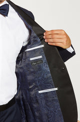 Premium Shawl Lapel Navy Tuxedo Jacket - The Groomsman Suit