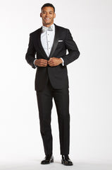 Premium Shawl Lapel Black Tuxedo Jacket - The Groomsman Suit