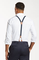 Navy Baby - Classic Navy Suspenders - The Groomsman Suit