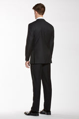 Premium Notch Lapel Black Tuxedo Jacket - The Groomsman Suit