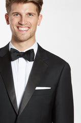 Premium Notch Lapel Black Tuxedo Jacket - The Groomsman Suit