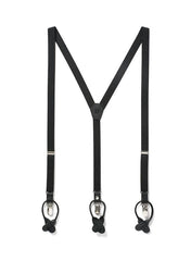 Jet Set - Classic Black Suspenders - The Groomsman Suit