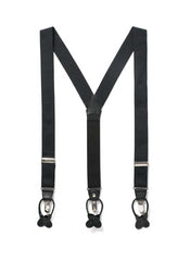 Back to Black - Formal Black Suspenders - The Groomsman Suit