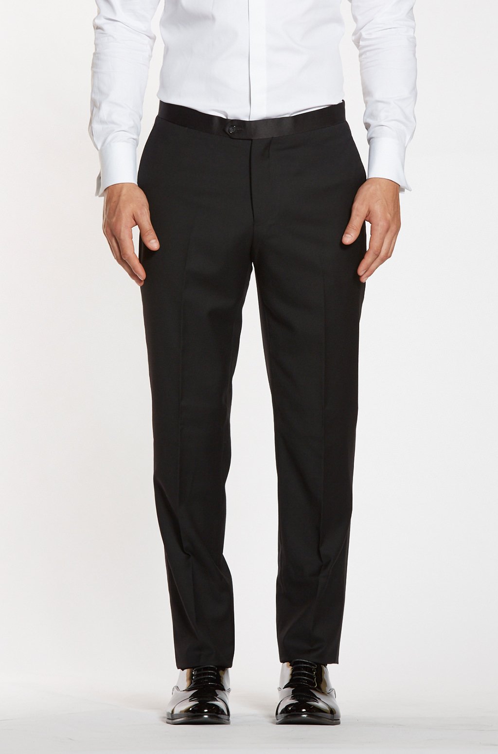 Classic Black Tuxedo Pants - The Groomsman Suit