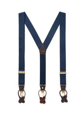 Royal Sapphire - Classic Navy Suspenders - The Groomsman Suit