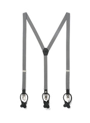 Cool Steel - Classic Grey Suspenders - The Groomsman Suit