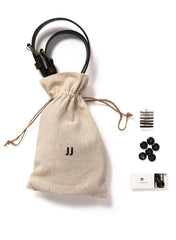 Chestnut Java - Brown Leather Suspenders - The Groomsman Suit