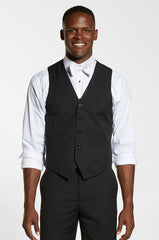 Premium Black Vest - The Groomsman Suit
