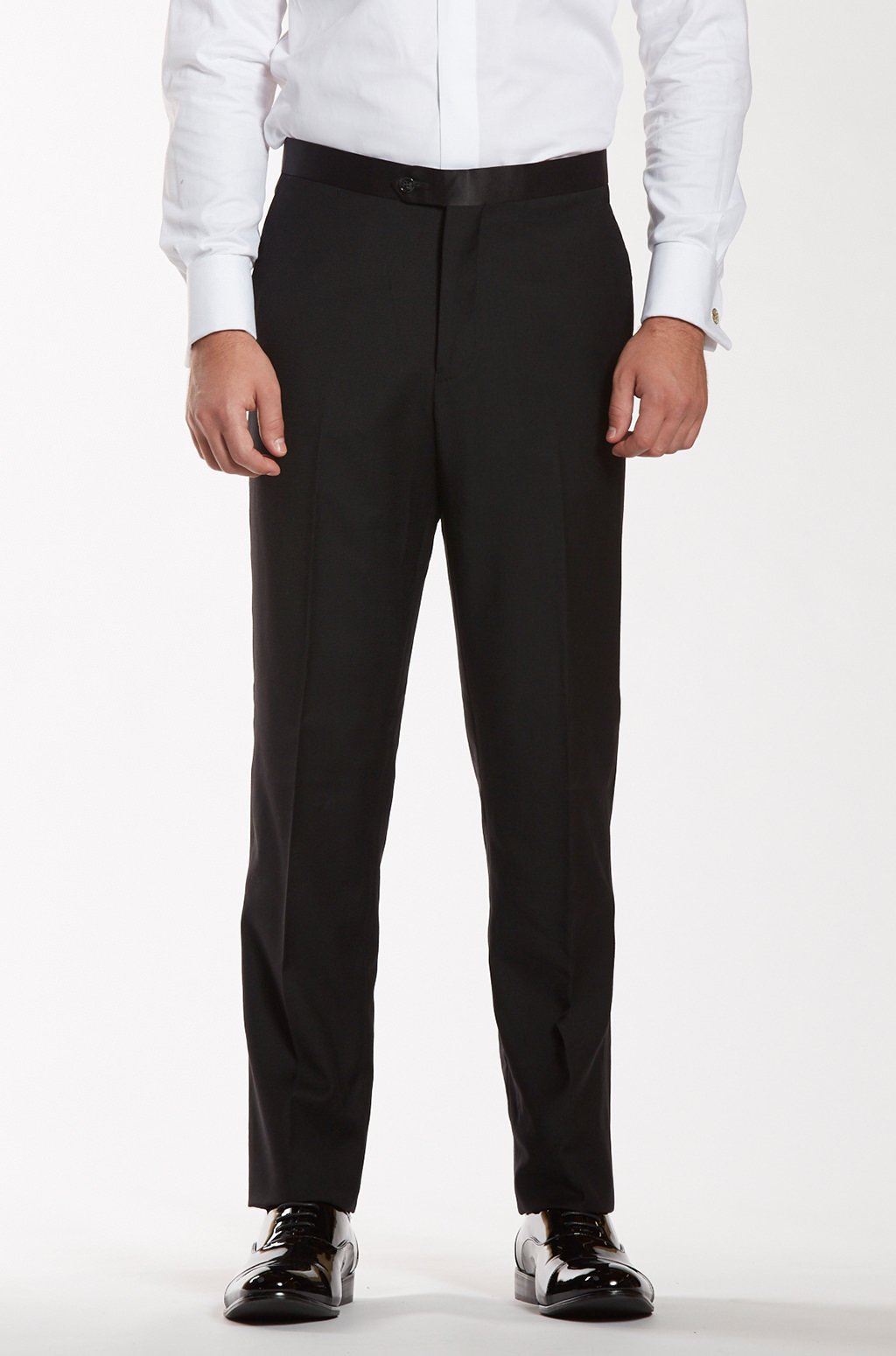 Premium Black Tuxedo Pants - The Groomsman Suit