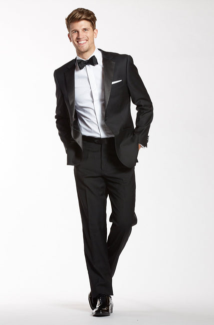 The Groomsman Suit - Premium Black Tuxedo Pants