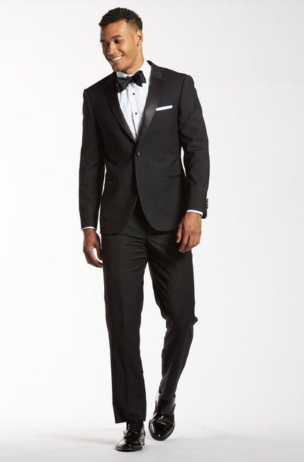 The Groomsman Suit - Classic Black Tuxedo Pants