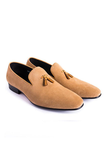 The Groomsman Suit - ALLESSANDRO tan loafer