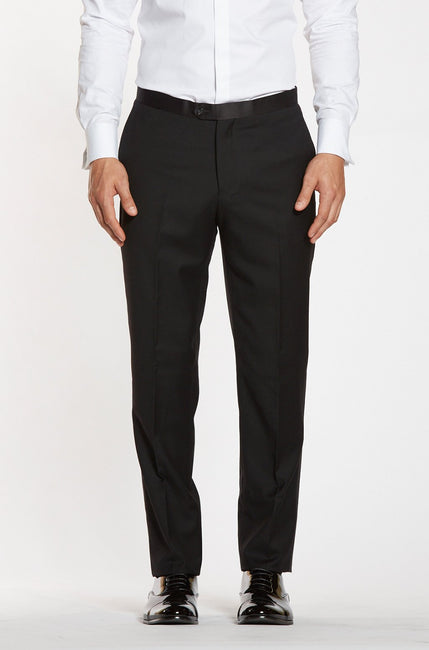 The Groomsman Suit - Classic Black Tuxedo Pants