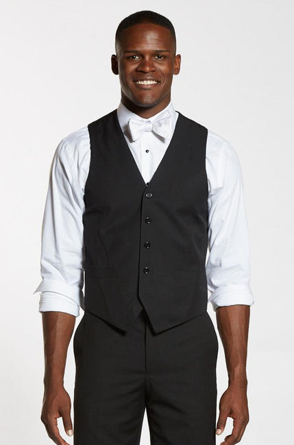 The Groomsman Suit - Premium Black Vest