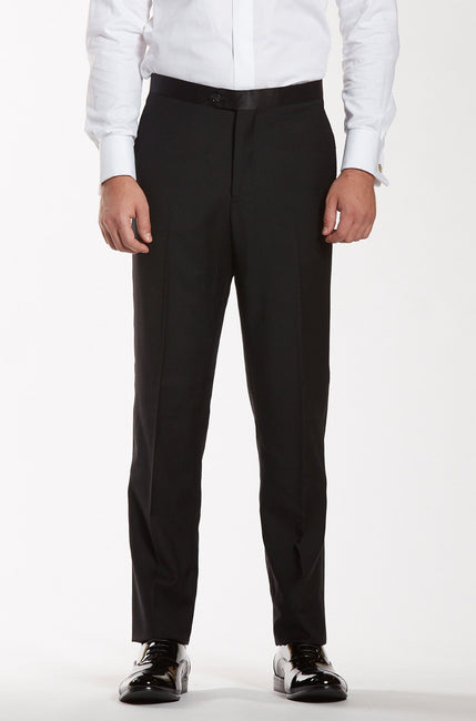 The Groomsman Suit - Premium Black Tuxedo Pants